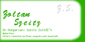 zoltan szeitz business card